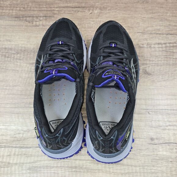 Saucony Xodus 5.0 GTX Women's Sz 9.5 Black Purple Trail Running Shoes (S10251-1) - Picture 5 of 9